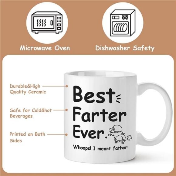 Gifts for Dad, Funny Fathers Day Gift Coffee Mugs, Awesome Daddy Gifts, 11oz - Picture 4 of 7